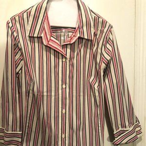 Ladies Old Navy Striped Button Down Blouse sz XL